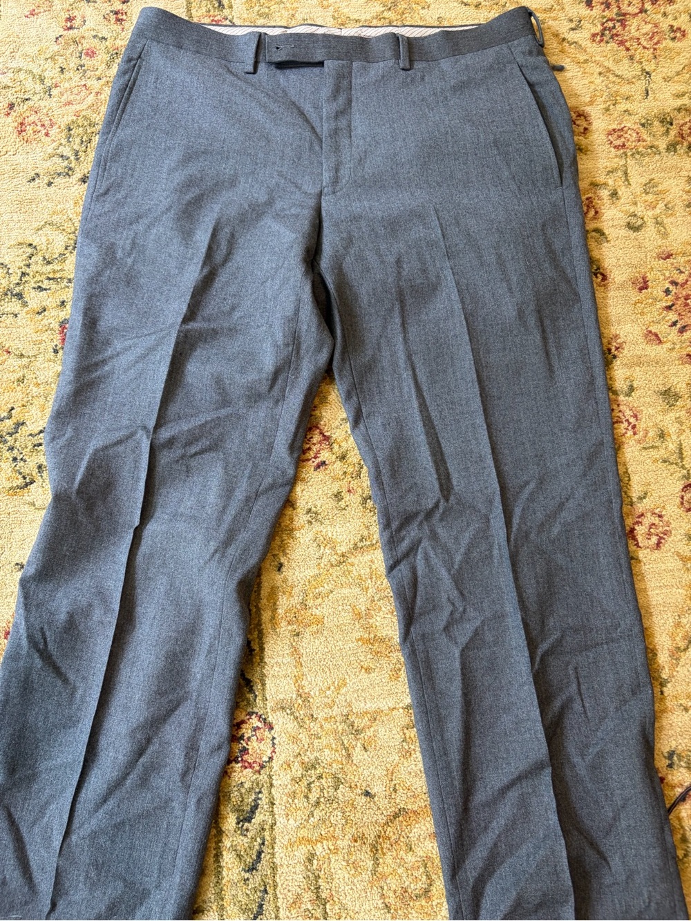Men's Lauren Ralph Lauren Dress Pants in Charcoal Gray 100% Wool